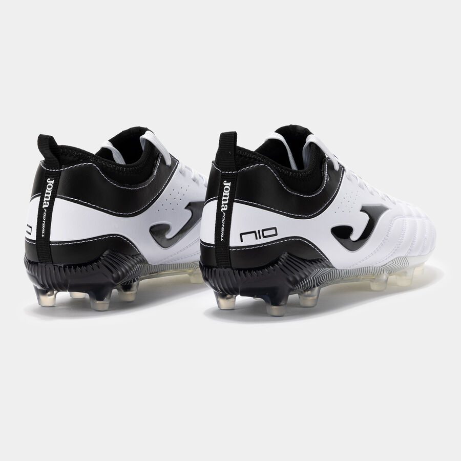Botas fútbol Numero-10 24 terreno firme FG blanco negro
