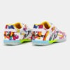 Zapatillas fútbol sala Top flex 26 Graffiti indoor blanco