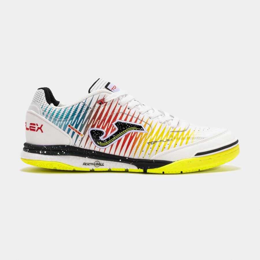 Zapatillas fútbol sala Top Flex Rebound 25 indoor blanco amarillo rojo