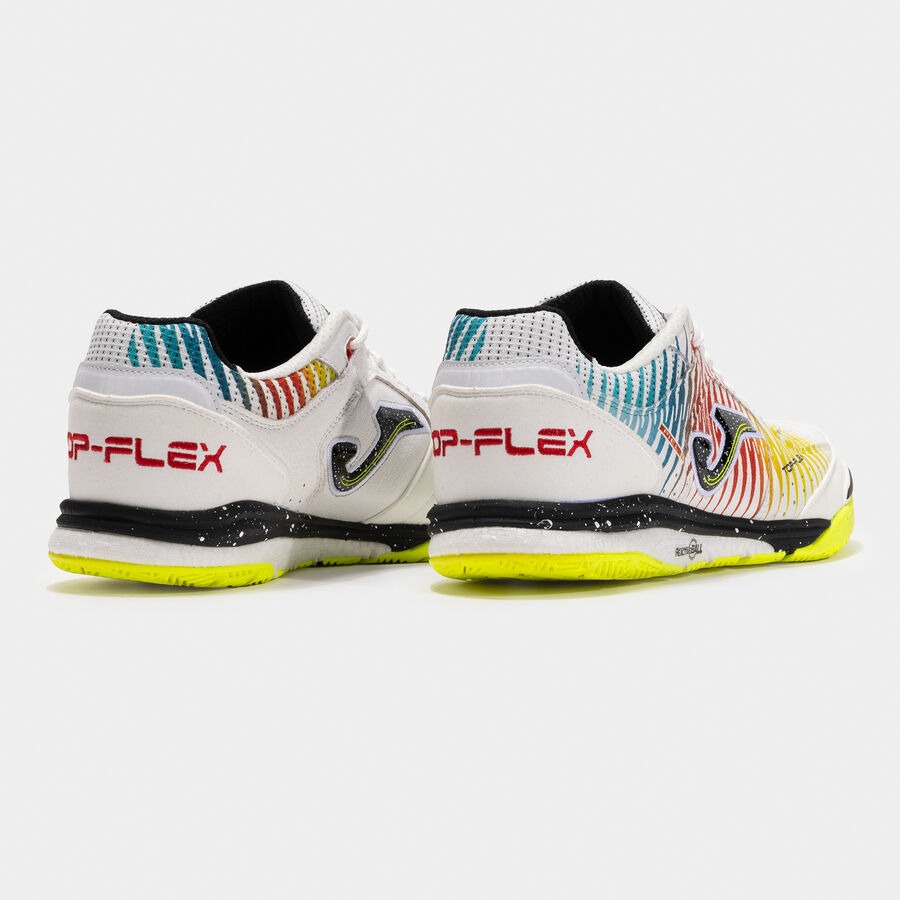 Zapatillas fútbol sala Top Flex Rebound 25 indoor blanco amarillo rojo