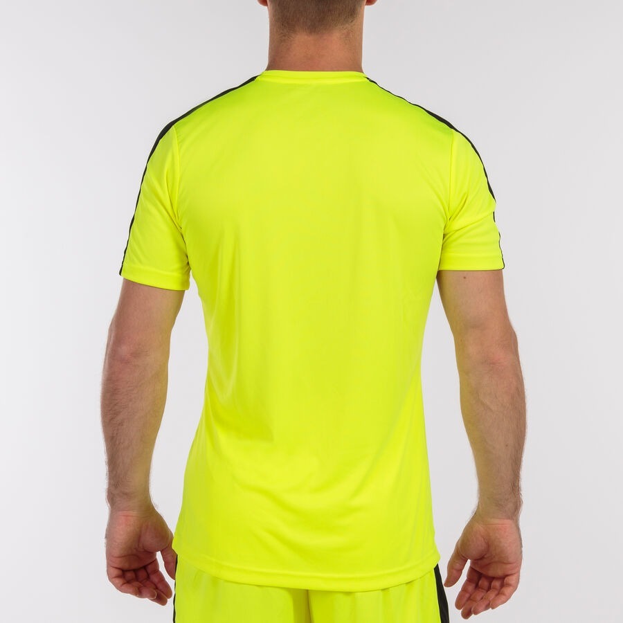 Camiseta manga corta hombre Academy III amarillo flúor negro