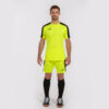 Camiseta manga corta hombre Academy III amarillo flúor negro