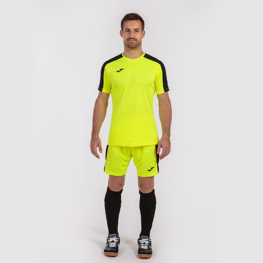 Camiseta manga corta hombre Academy III amarillo flúor negro
