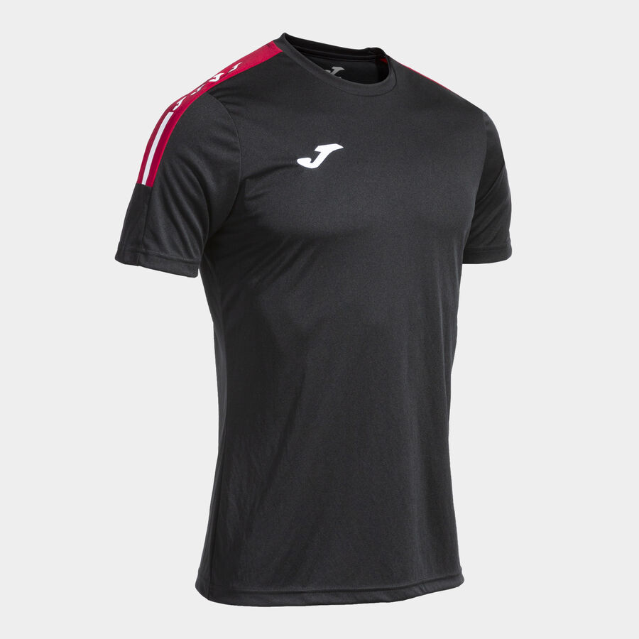 Camiseta manga corta hombre Olimpiada negro rojo