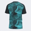 Camiseta manga corta hombre Challenge negro turquesa