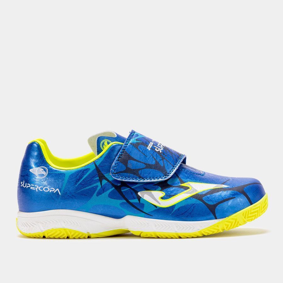 Zapatillas Fútbol Sala Joma Super Copa JR 2504 Royal Indoor + Balón de Fútbol