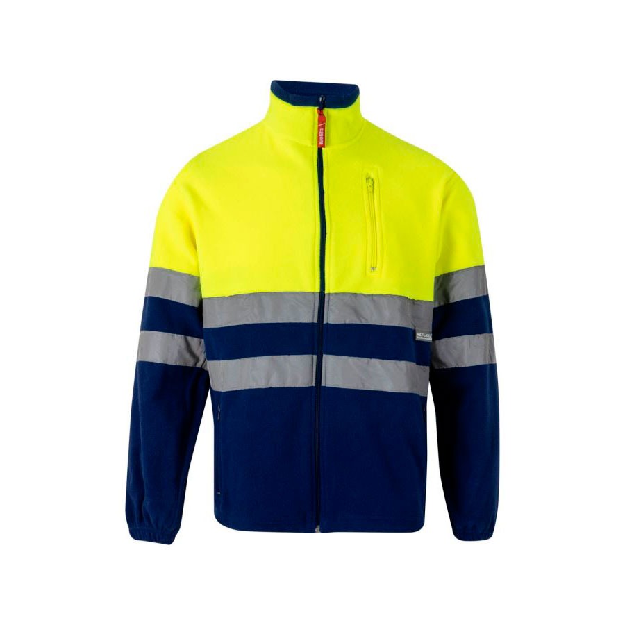 Chaqueta polar bicolor