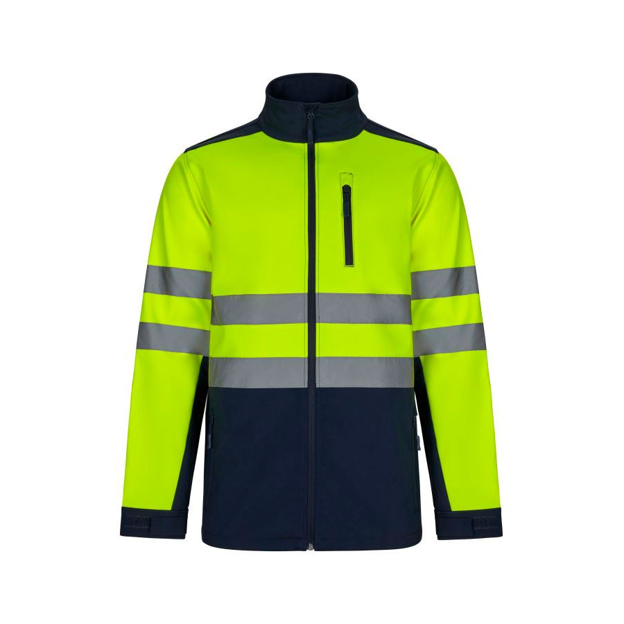 Cazadora soft shell bicolor