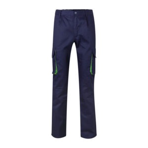Pantalón bicolor multibolsillos