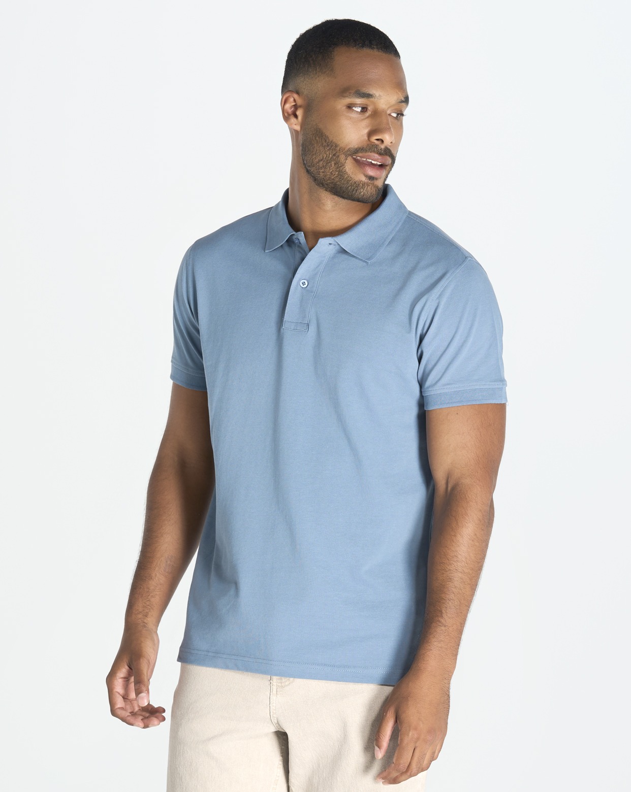 Polo algodón manga corta