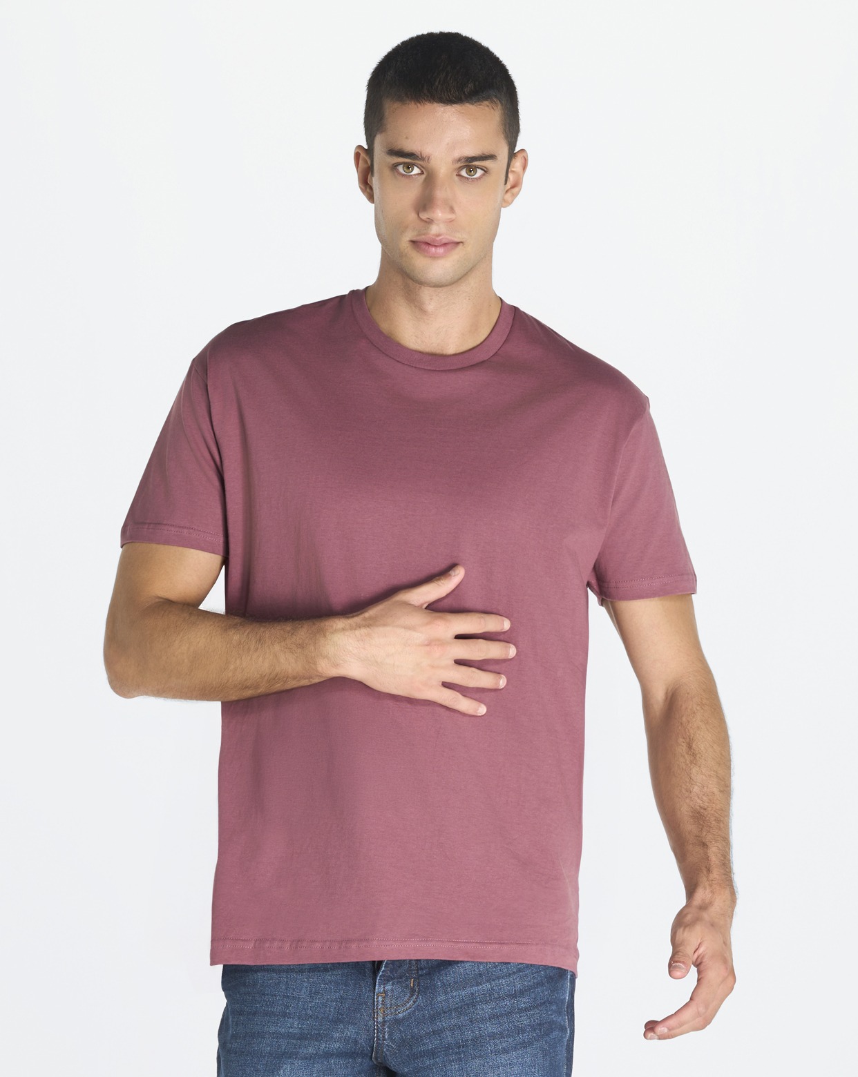 Camiseta de algodón manga corta gramaje 150