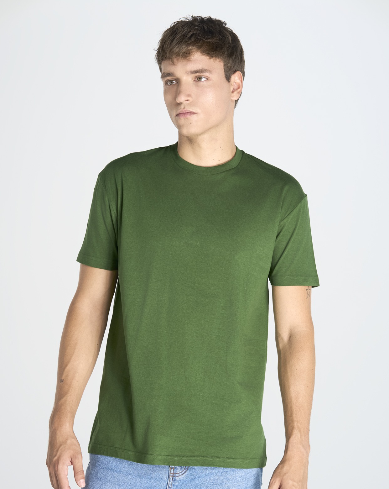 Camiseta de algodón manga corta gramaje 190